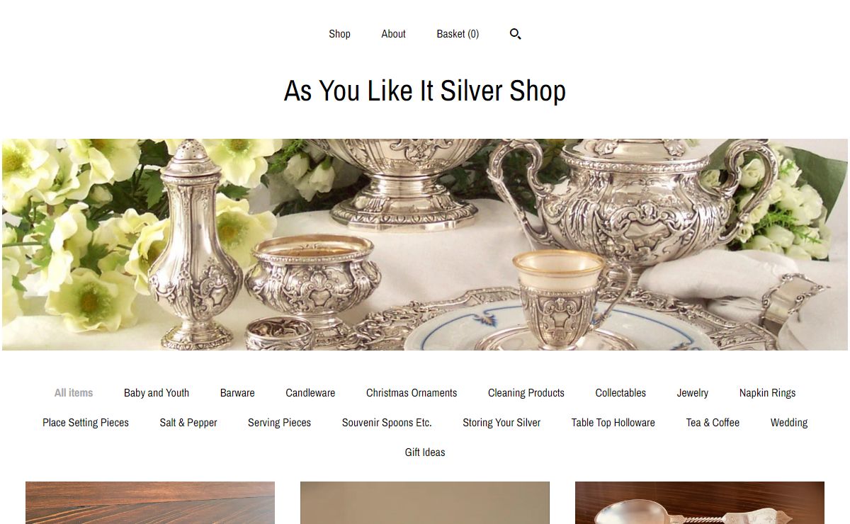 As You Like It Silver Shop