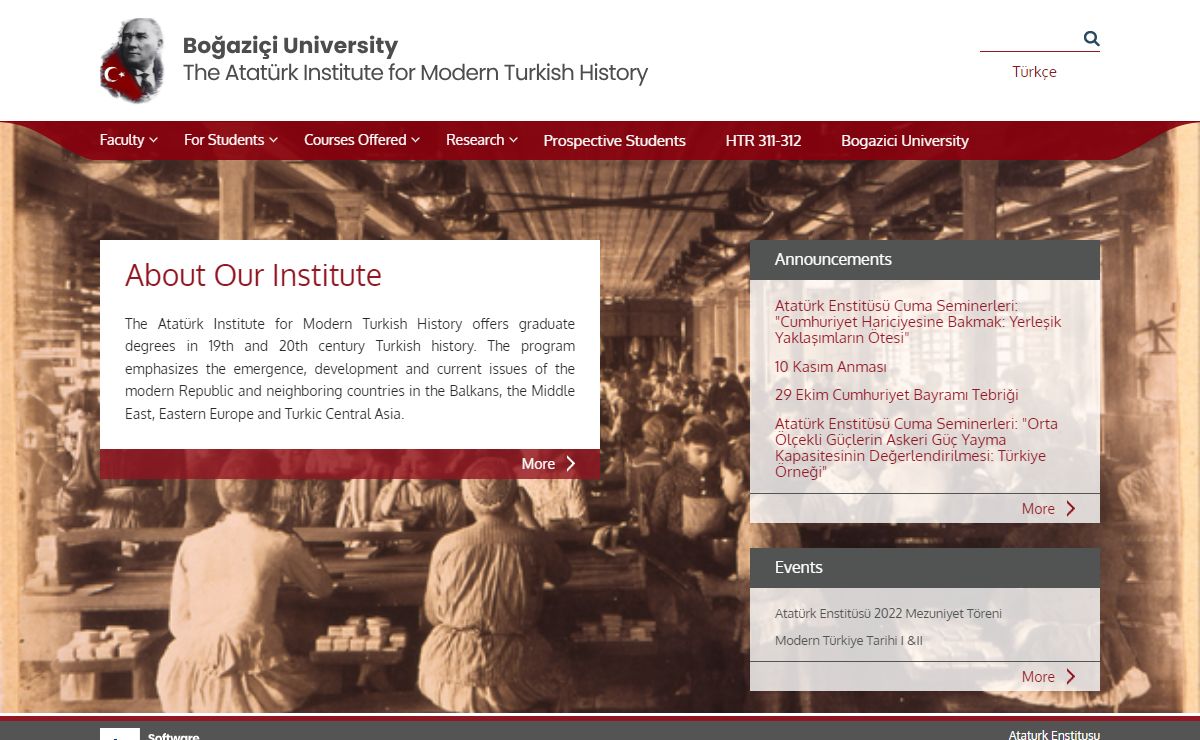 The Ataturk Institute for Modern Turkish History