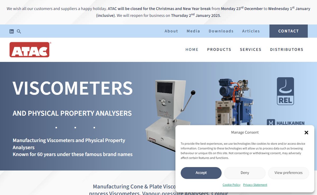 Manufacturer of Viscometers - ATAC Group