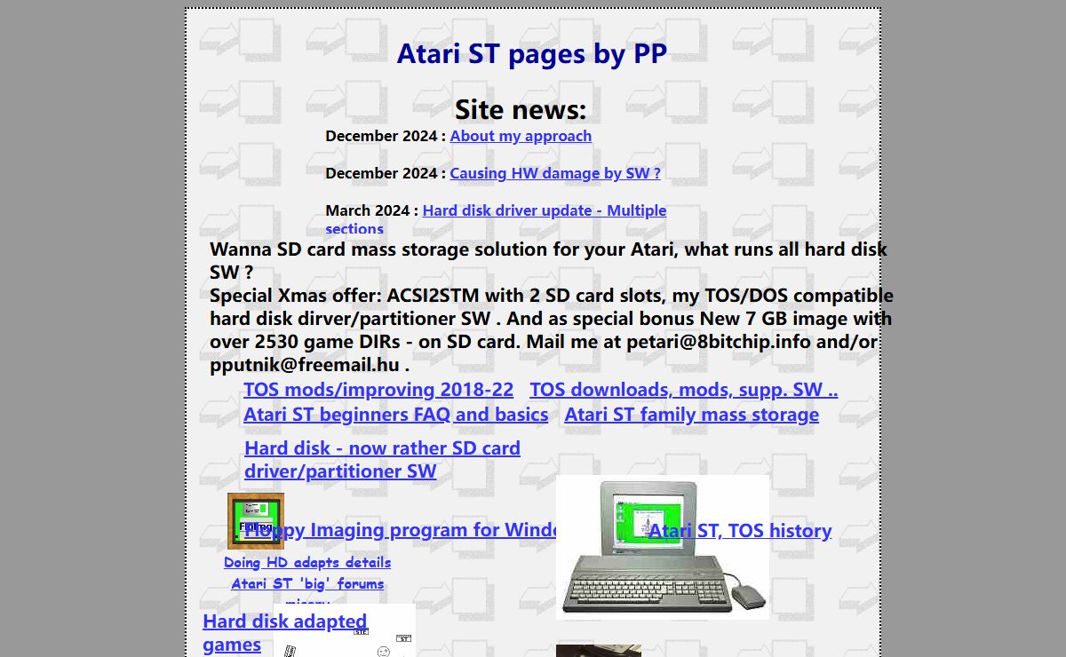 Atari ST pages by PP