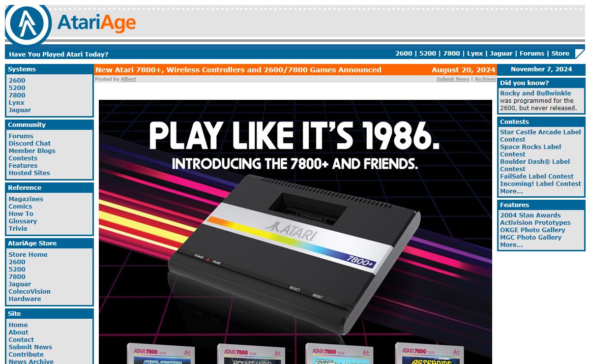 AtariAge - Have You Played Atari Today?