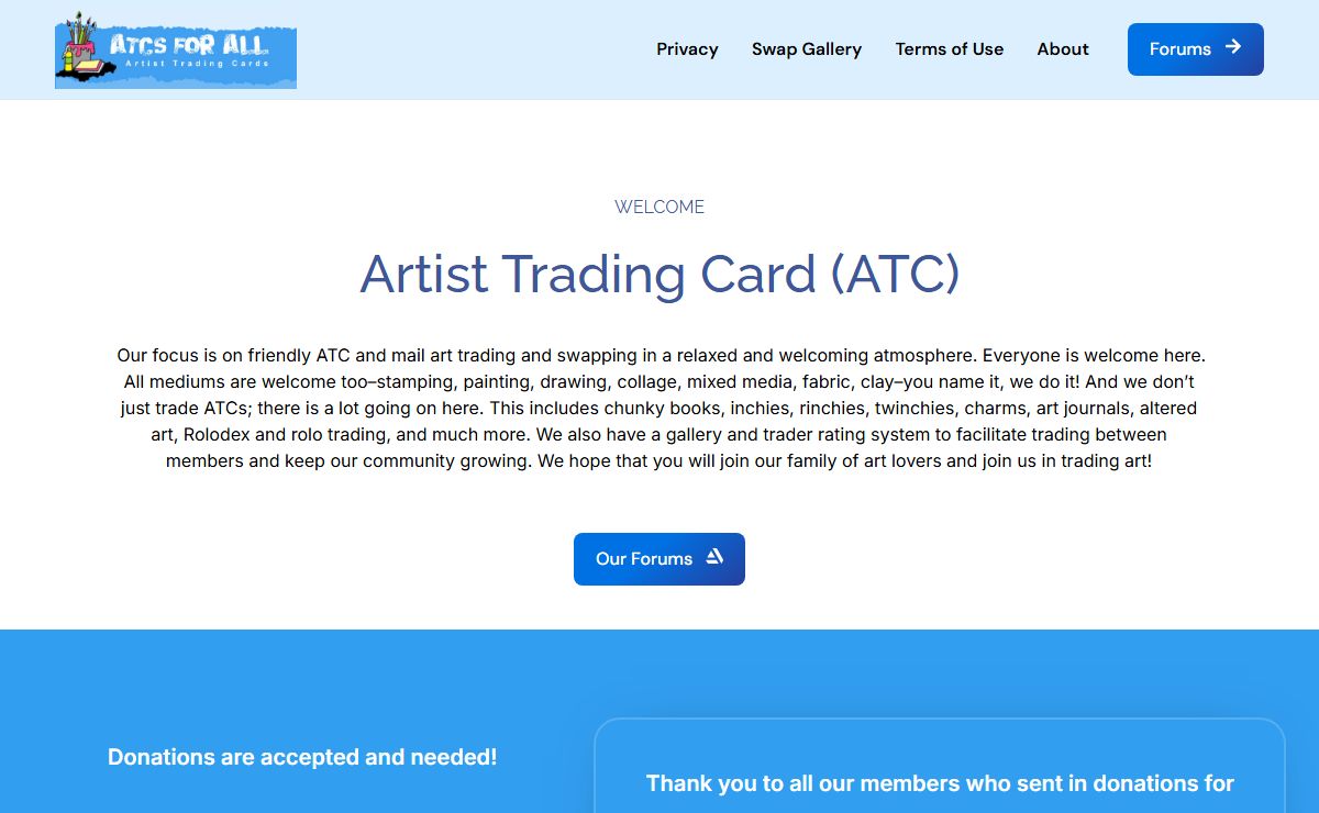 ATCsForAll: Your Creative Haven for Art Trading