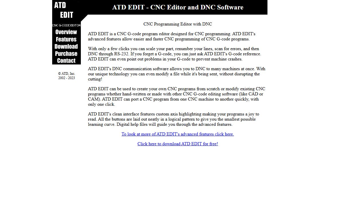 ATD EDIT - CNC Editor and DNC Software
