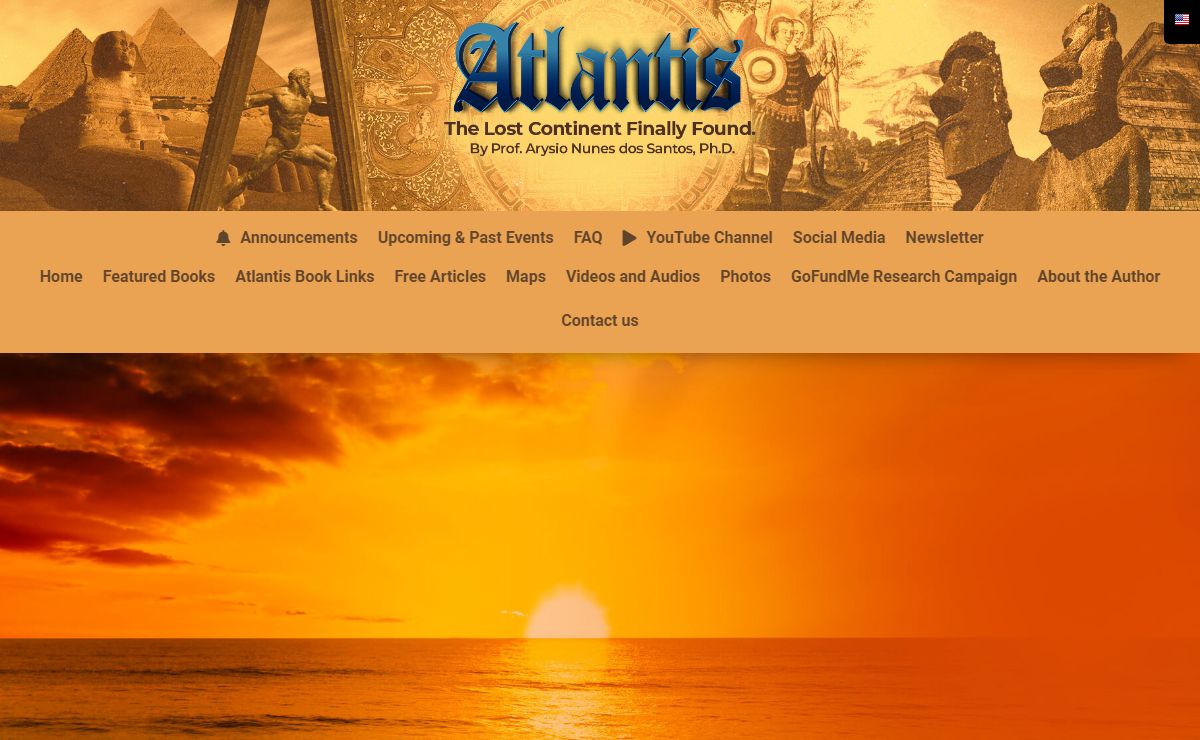 Atlan.org - Atlantis: the Lost Continent Finally Found. - by Prof. Arysio Nunes dos Santos