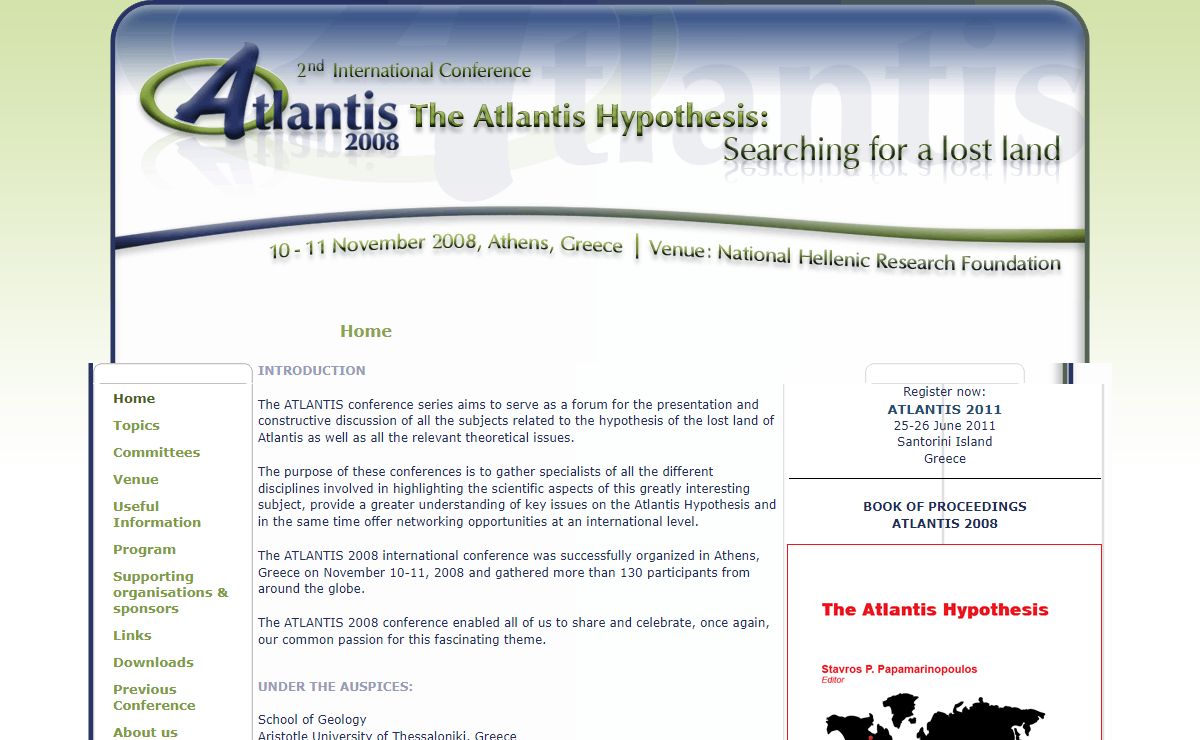 The Atlantis Hypothesis: Searching for a Lost Land: Home