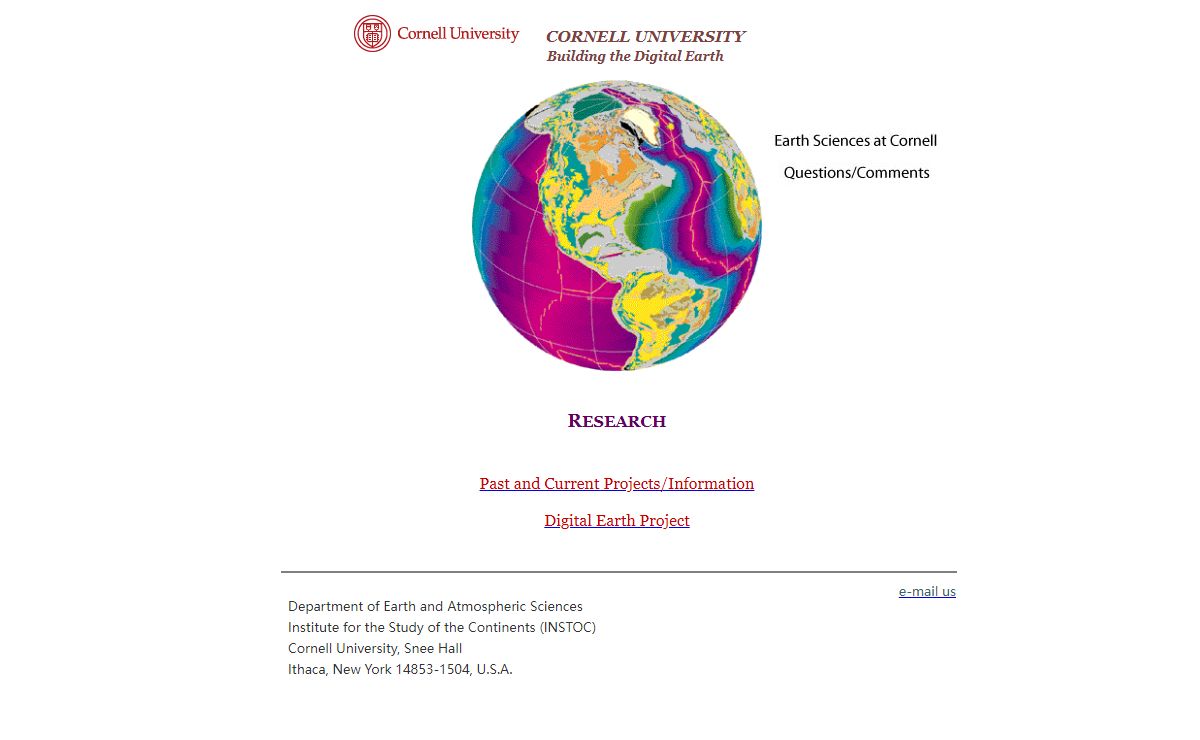 Cornell's Geoscience Information System pages