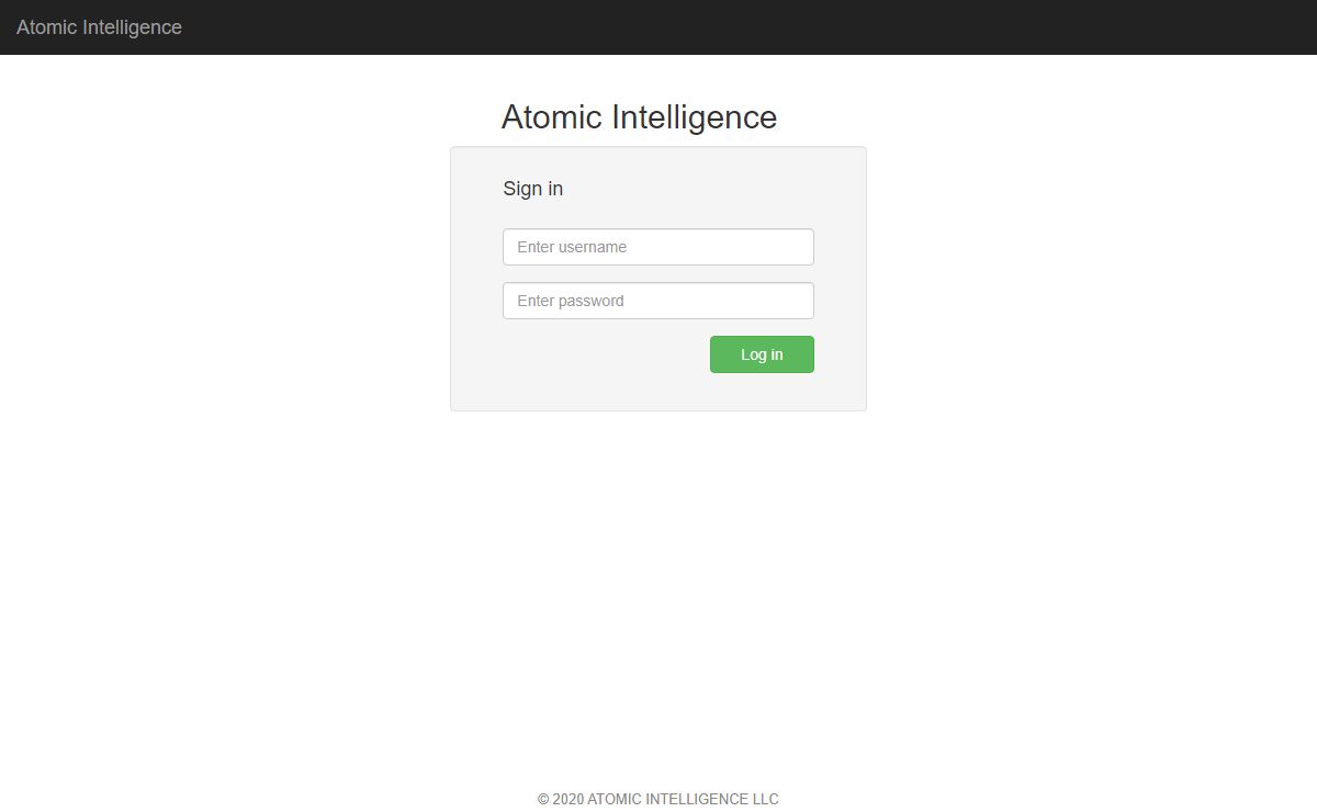 Sign in - Atomic Intelligence
