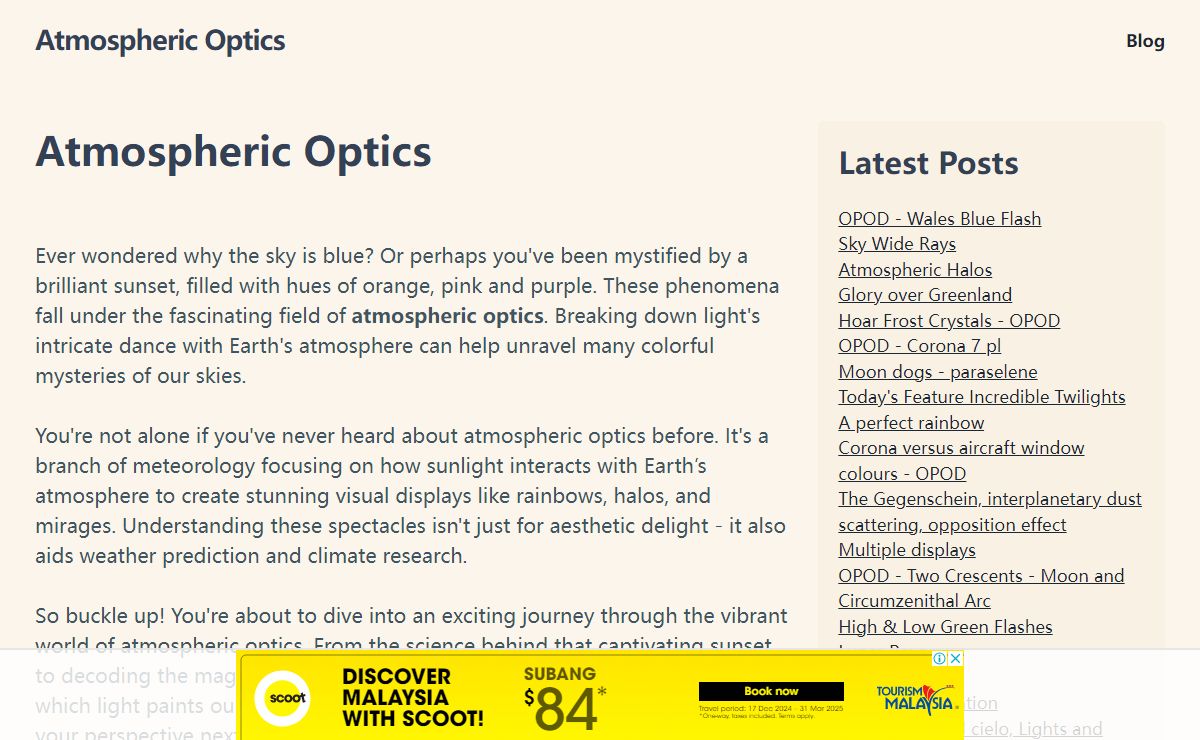 Atmospheric Optics