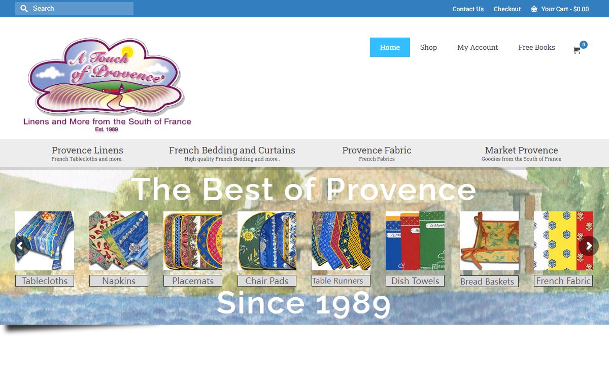 A Touch of Provence - Beautiful French Fabric products and more