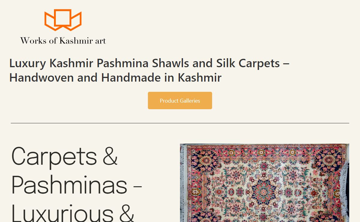 Wrap yourself in luxury with our Pashmina shawls and embellish your home with Kashmir silk carpets. – Craftsmanship Masterpieces: Exploring the Exquisite World of Kashmiri Pashmina Shawls and Silk Carpets