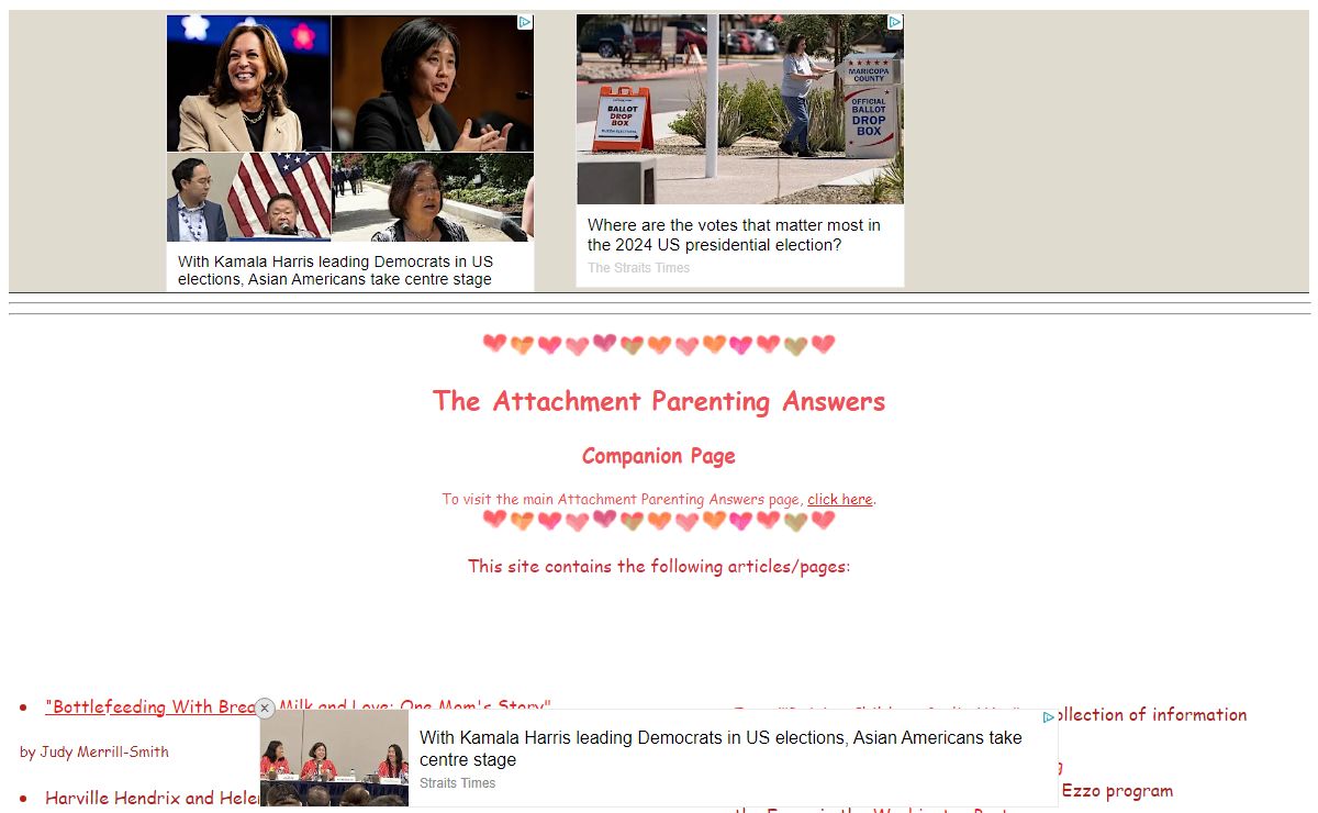 Attachment Parenting Answers Companion Page