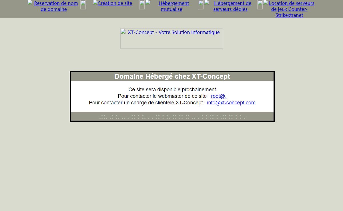 XT-Concept - Creation de site, hebergement, nom de domaine, formation