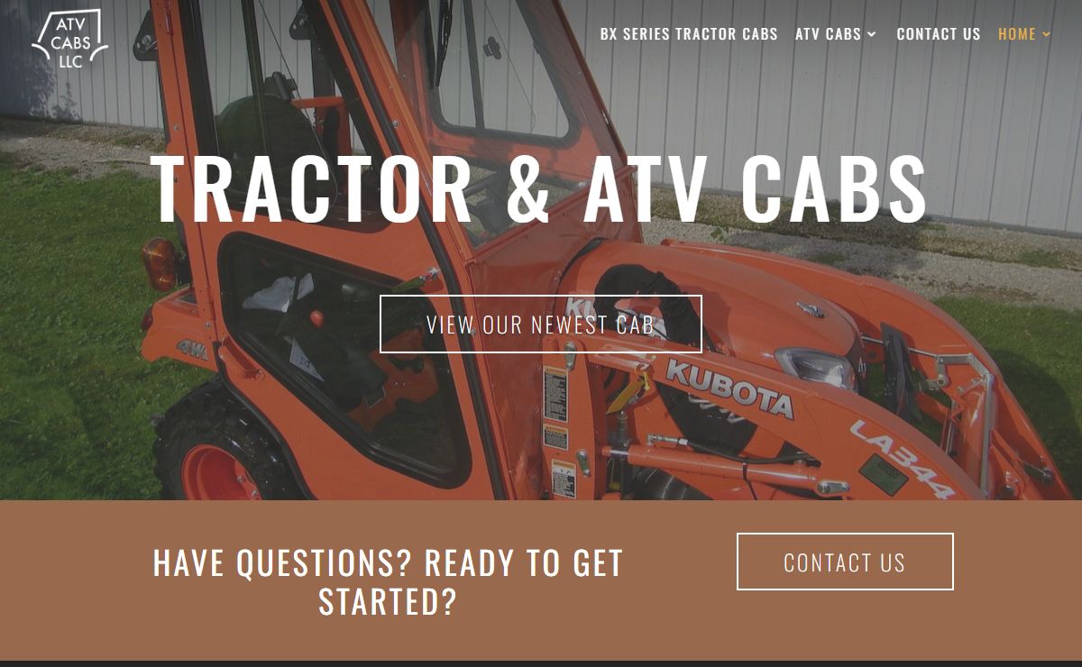 ATV & Tractor Cabs & Enclosures | ATV CABS LLC - Appleton, WI
