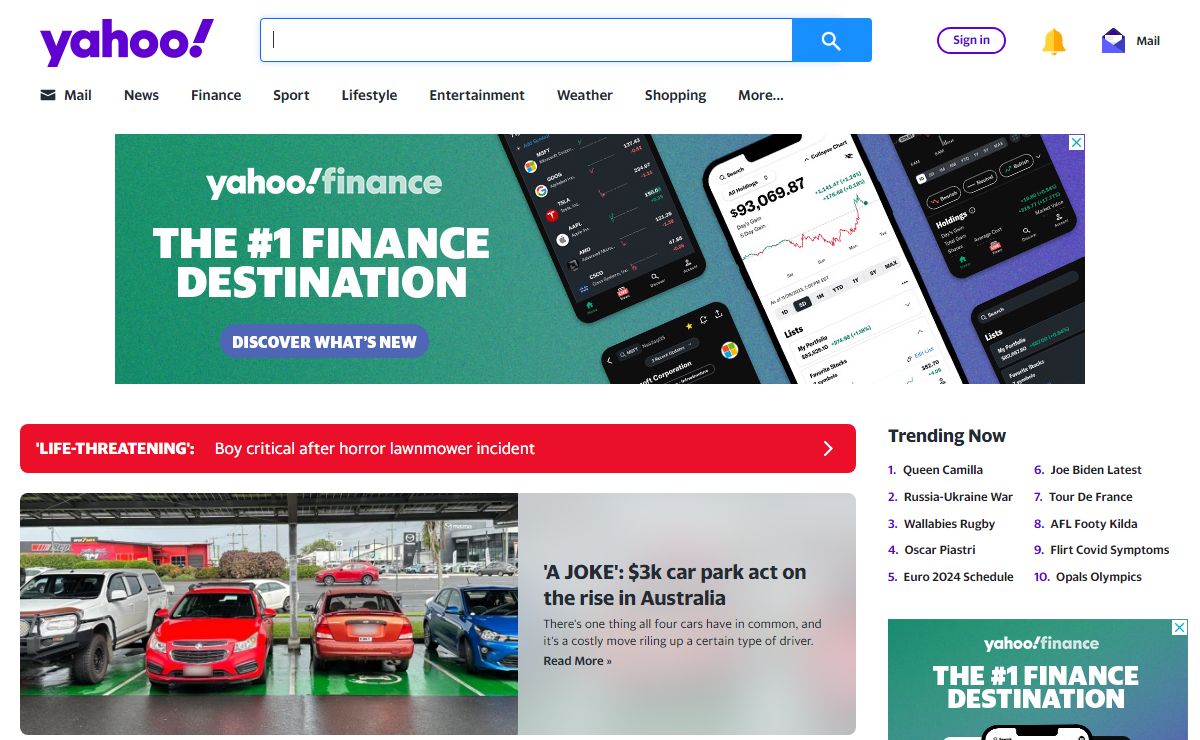 Yahoo Australia | News, email and search