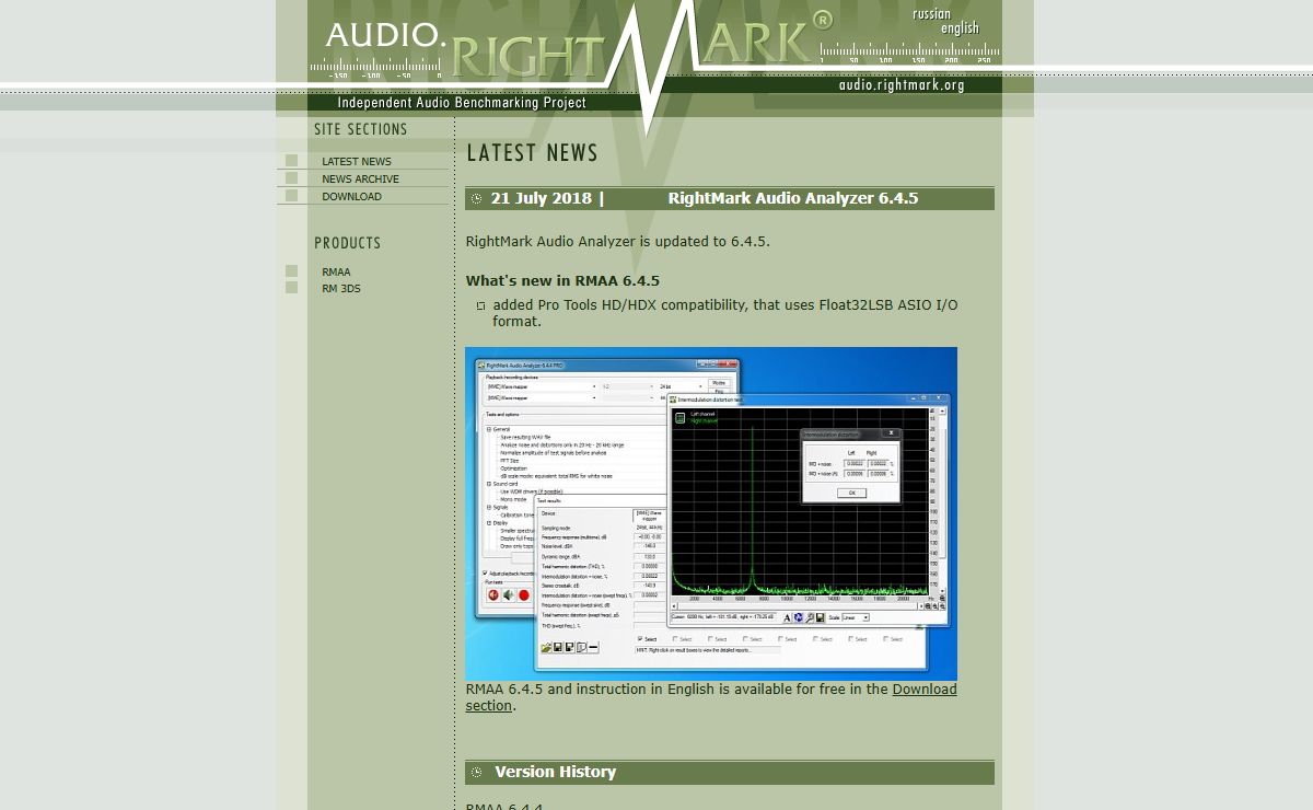 Latest News. Audio Rightmark