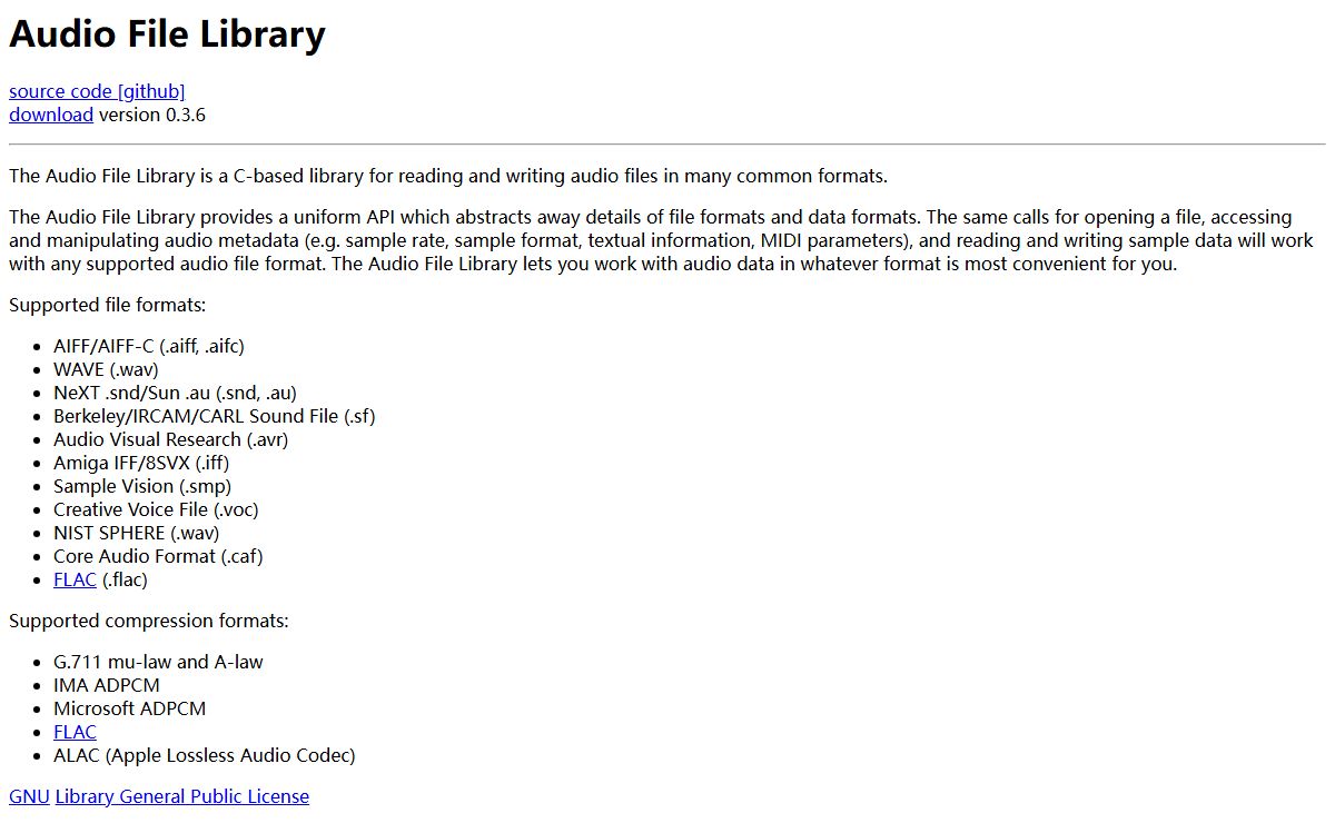 Audio File Library