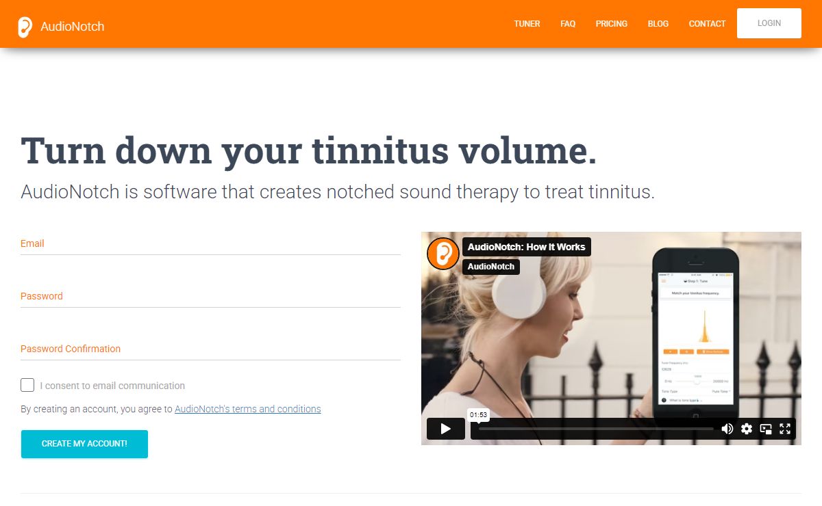 AudioNotch - Tinnitus Treatment Sound Therapy - AudioNotch
