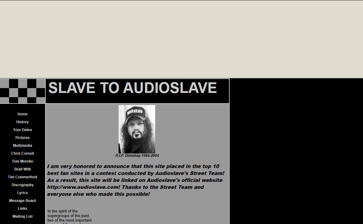 SLAVE TO AUDIOSLAVE