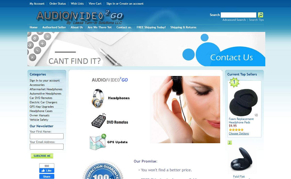 Automotive Wireless Headphones and GPS Discs for your car.