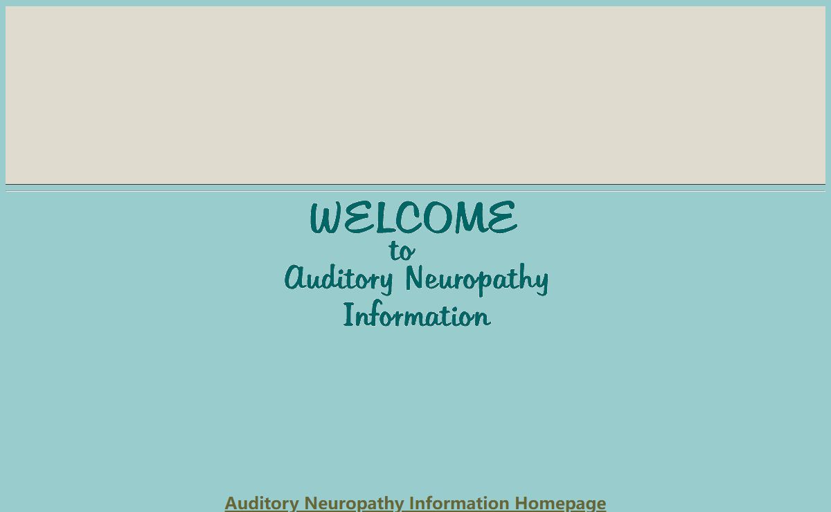 Auditory Neuropathy