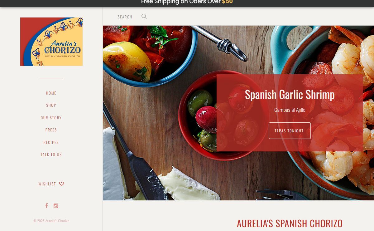 All Natural Artisan Spanish Chorizo - Aurelia's Chorizo
