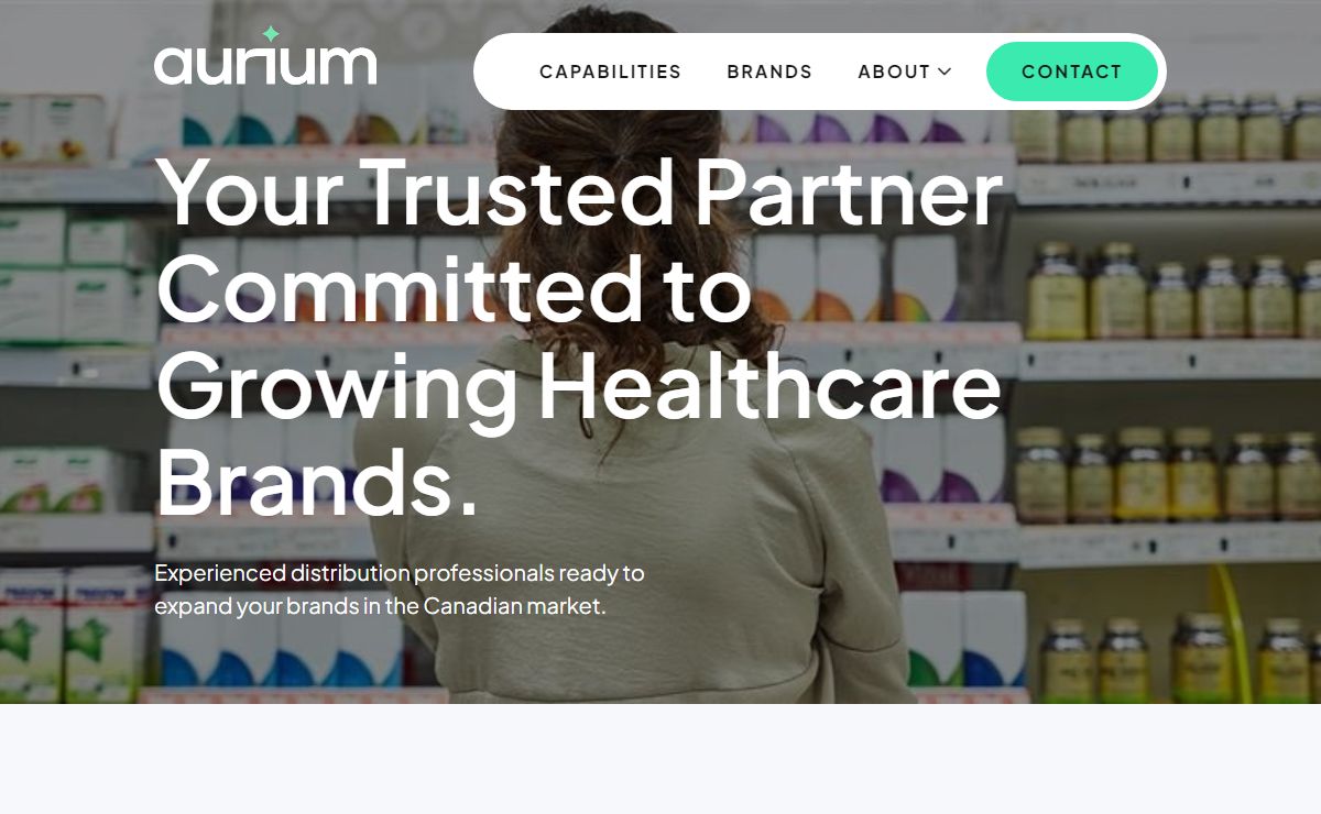 Your Trusted Partner for Growing Healthcare Brands in Canada - Aurium