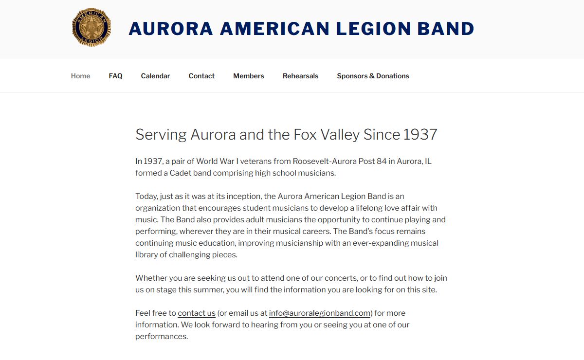 Aurora American Legion Band