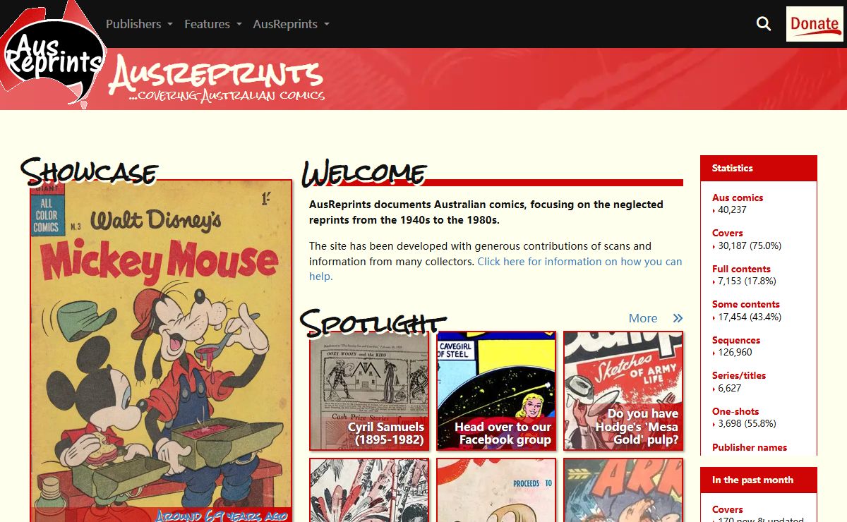 AusReprints - Welcome