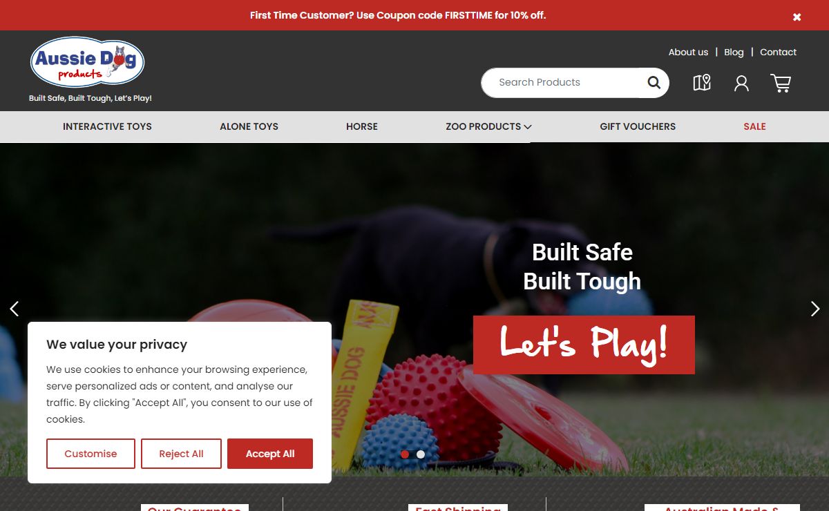 Alone & Interactive Dog Toys | Aussie Dog Products