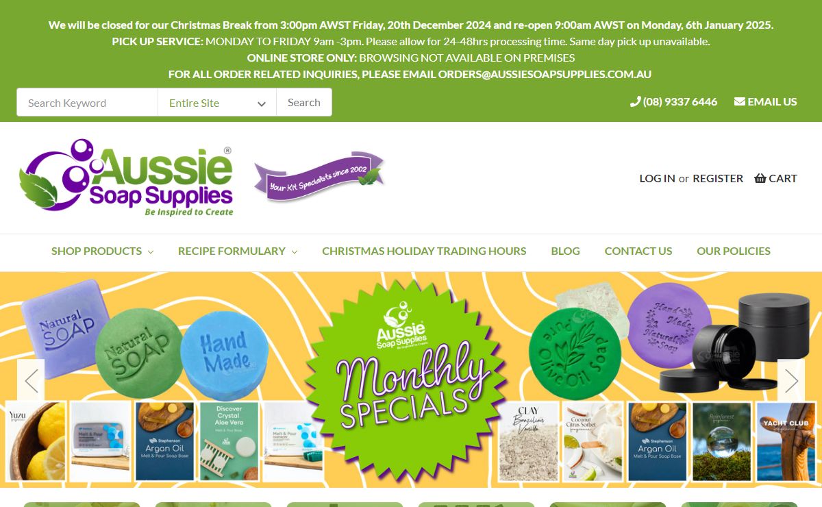 Australian Soap Suppliers - Aussie Soap Supplies
