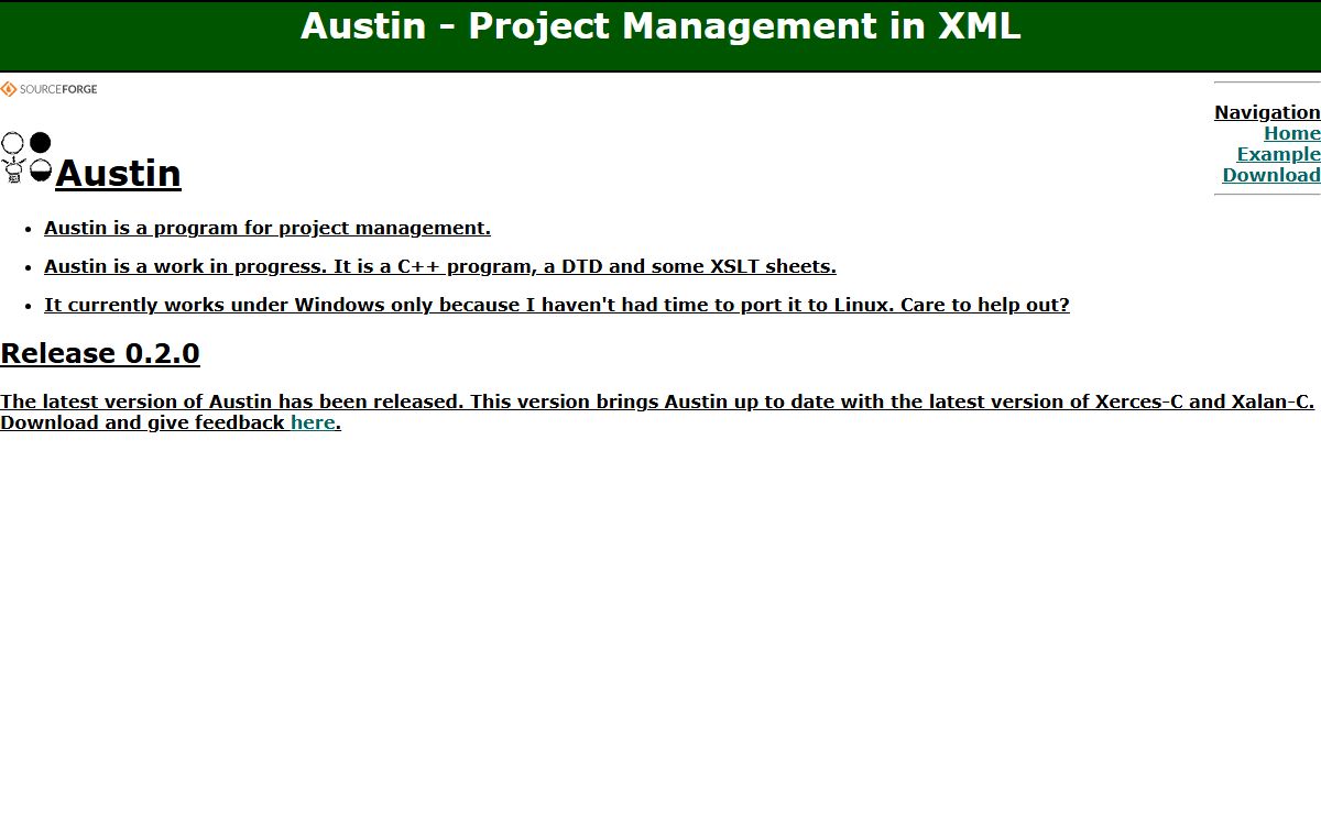 Austin - Project Management in XML