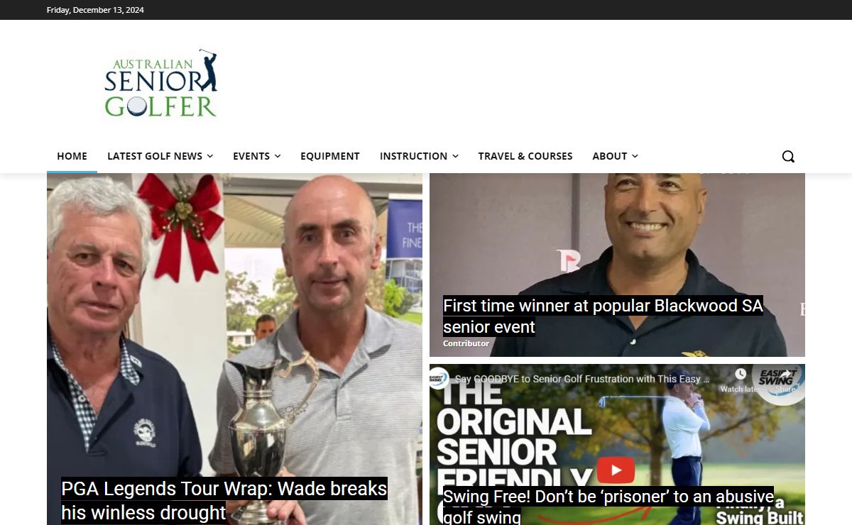 Australian Senior Golfer #