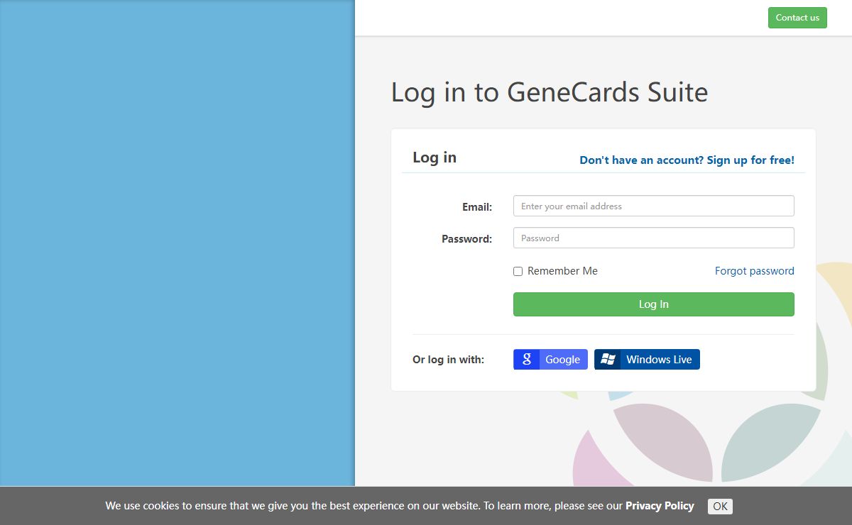 Account - GeneCards Suite
