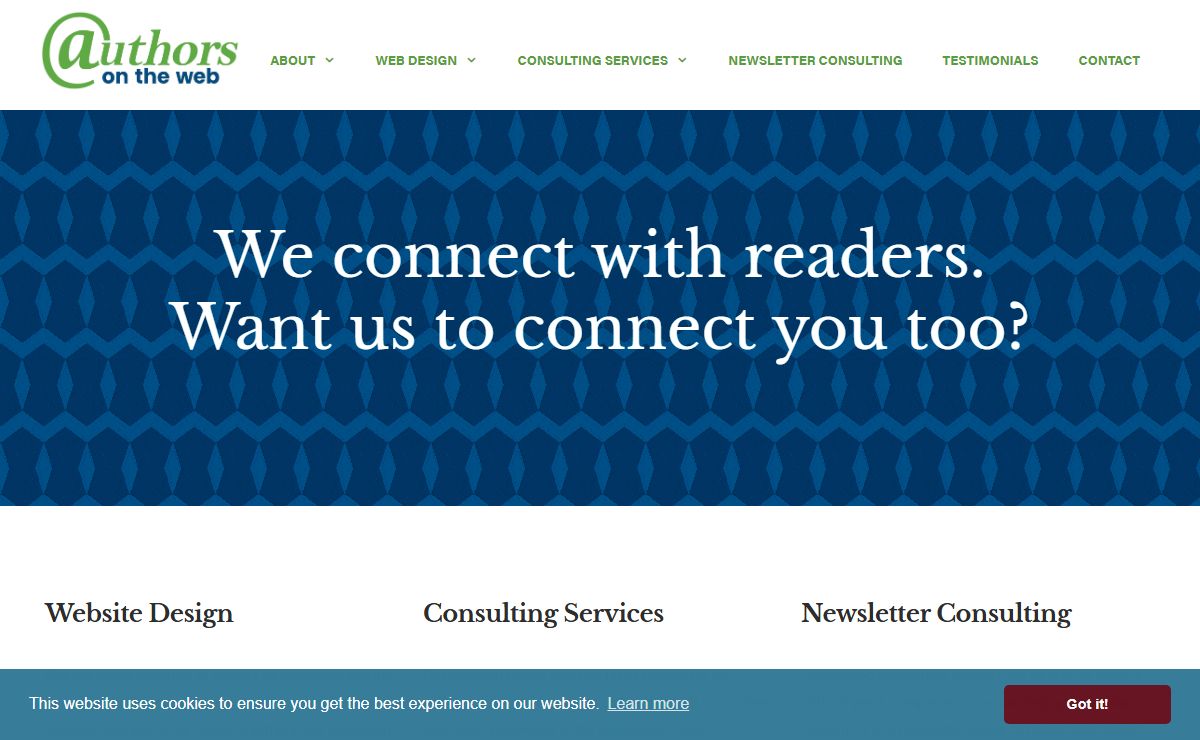 Authors On The Web - We Connect Readers; Let Us Connect You!