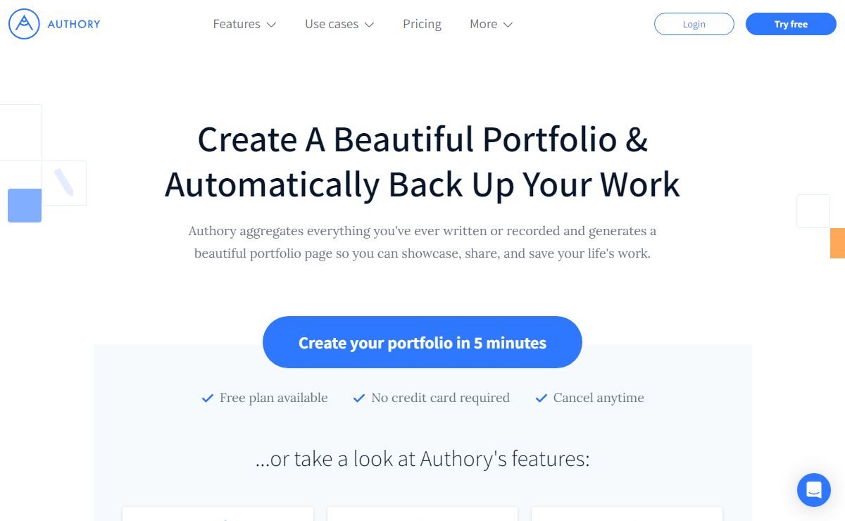 Authory - Save & Showcase Everything You've Written and Created