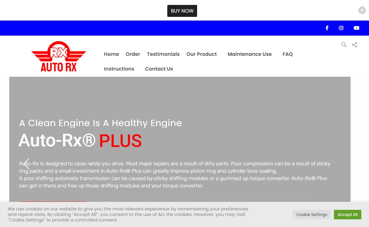 Auto-Rx Plus – A Clean Engine Is A Healthy Engine – www.auto-rx.com
