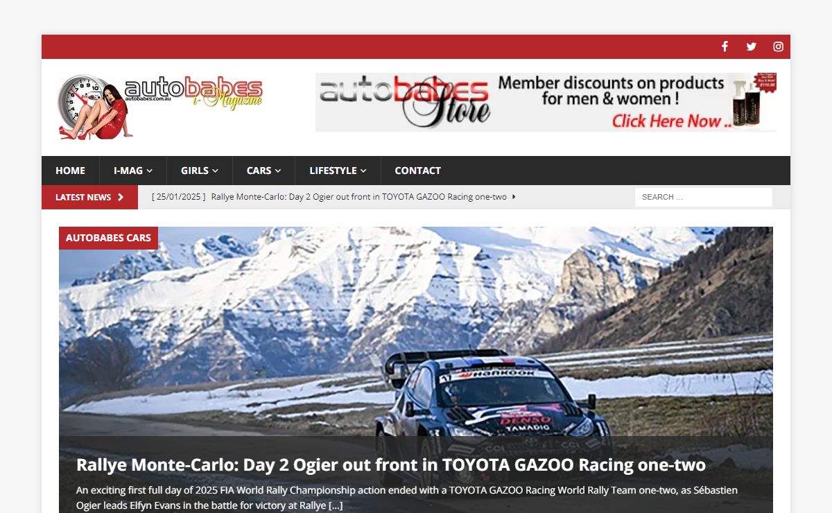 autobabes.com.au i-Magazine – True Online Magazine Featuring Hot Cars, Hot babes and Premium Mens LifeStyle!