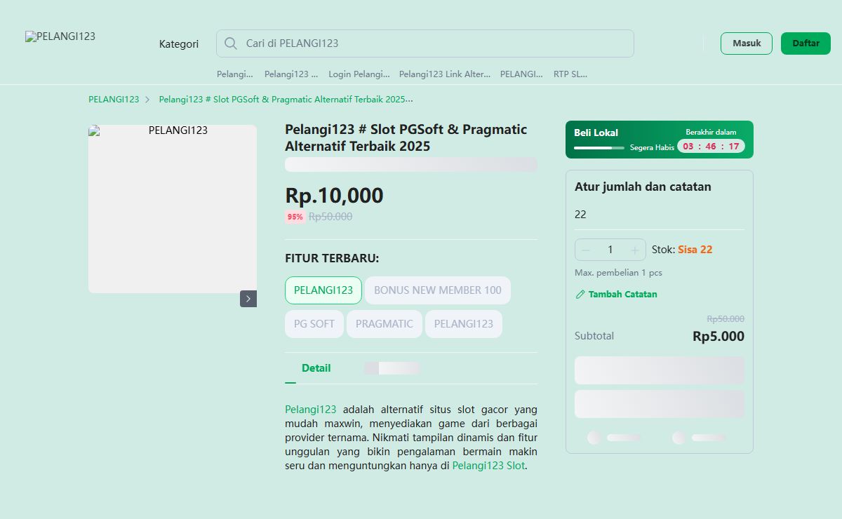 Pelangi123 # Slot PGSoft & Pragmatic Alternatif Terbaik 2025