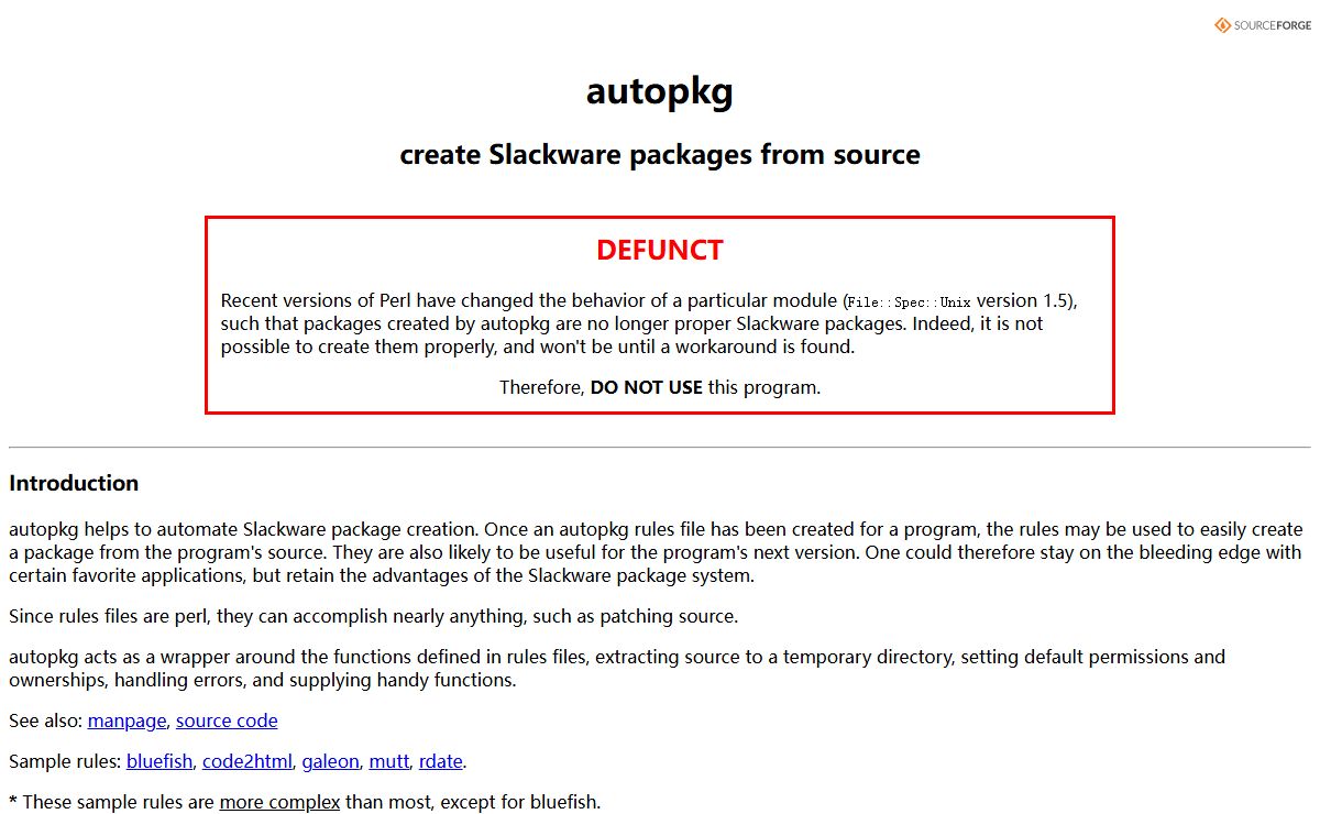 autopkg - create Slackware packages from source