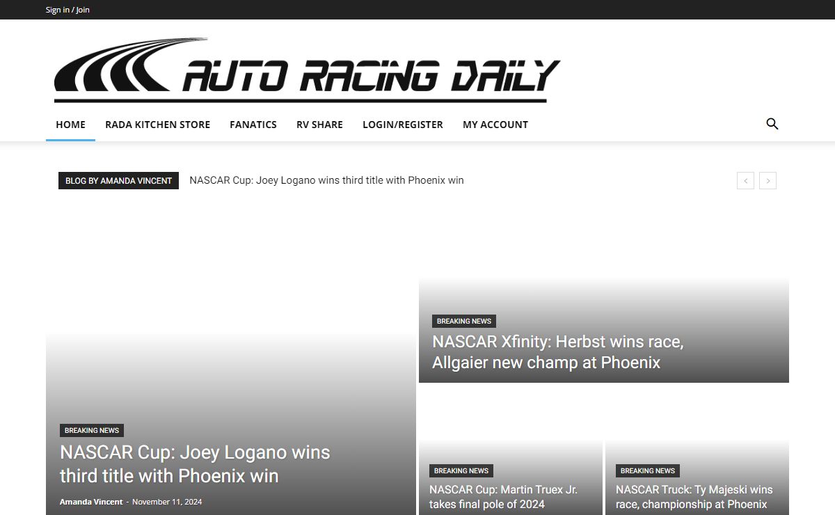 Home - Auto Racing Daily