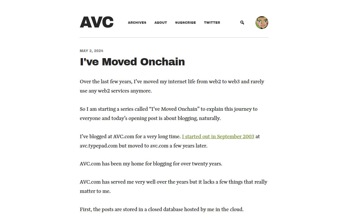 AVC - Musings of a VC in NYC