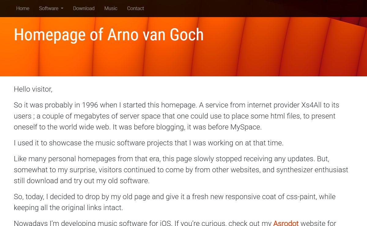 Homepage of Arno van Goch