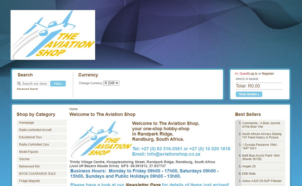 Welcome to The Aviation Shop