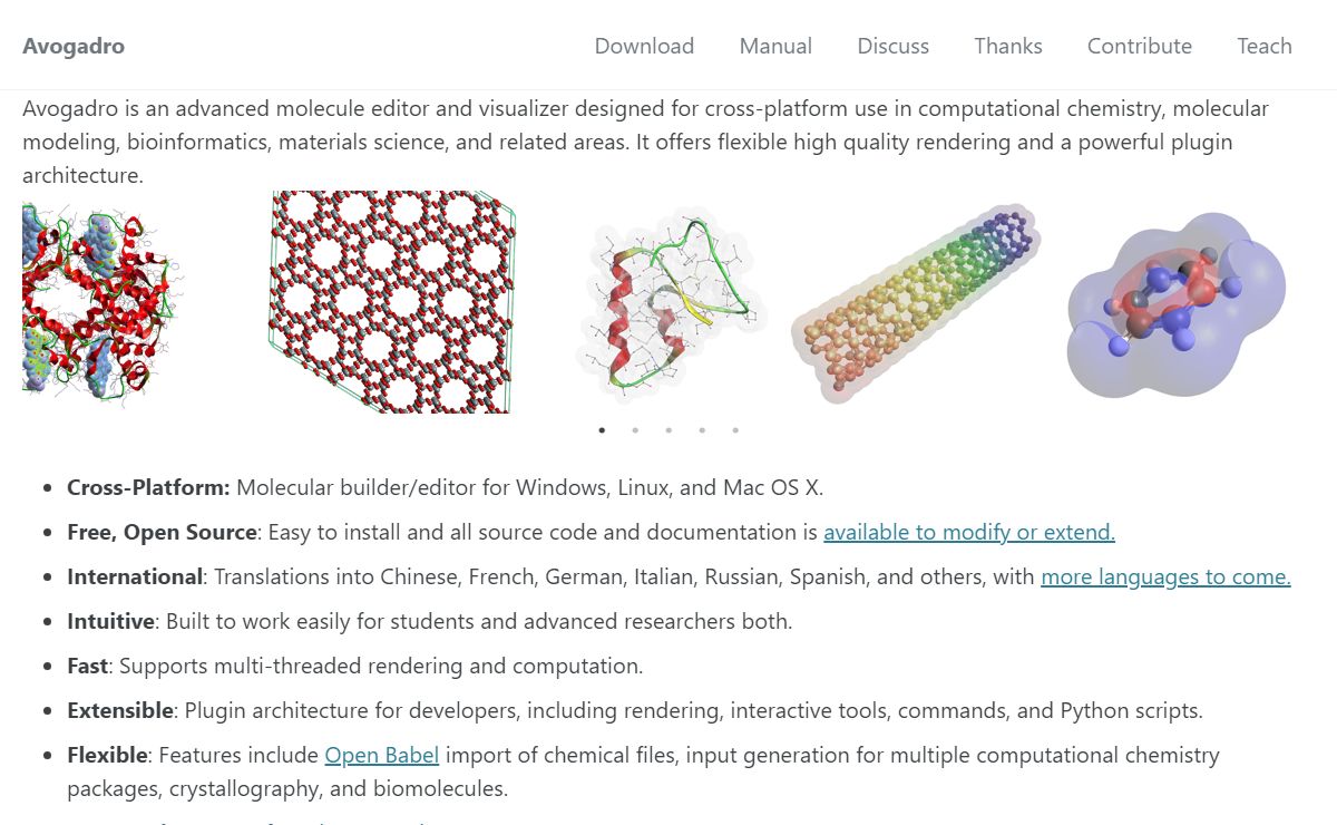 Avogadro - Free cross-platform molecular editor - Avogadro