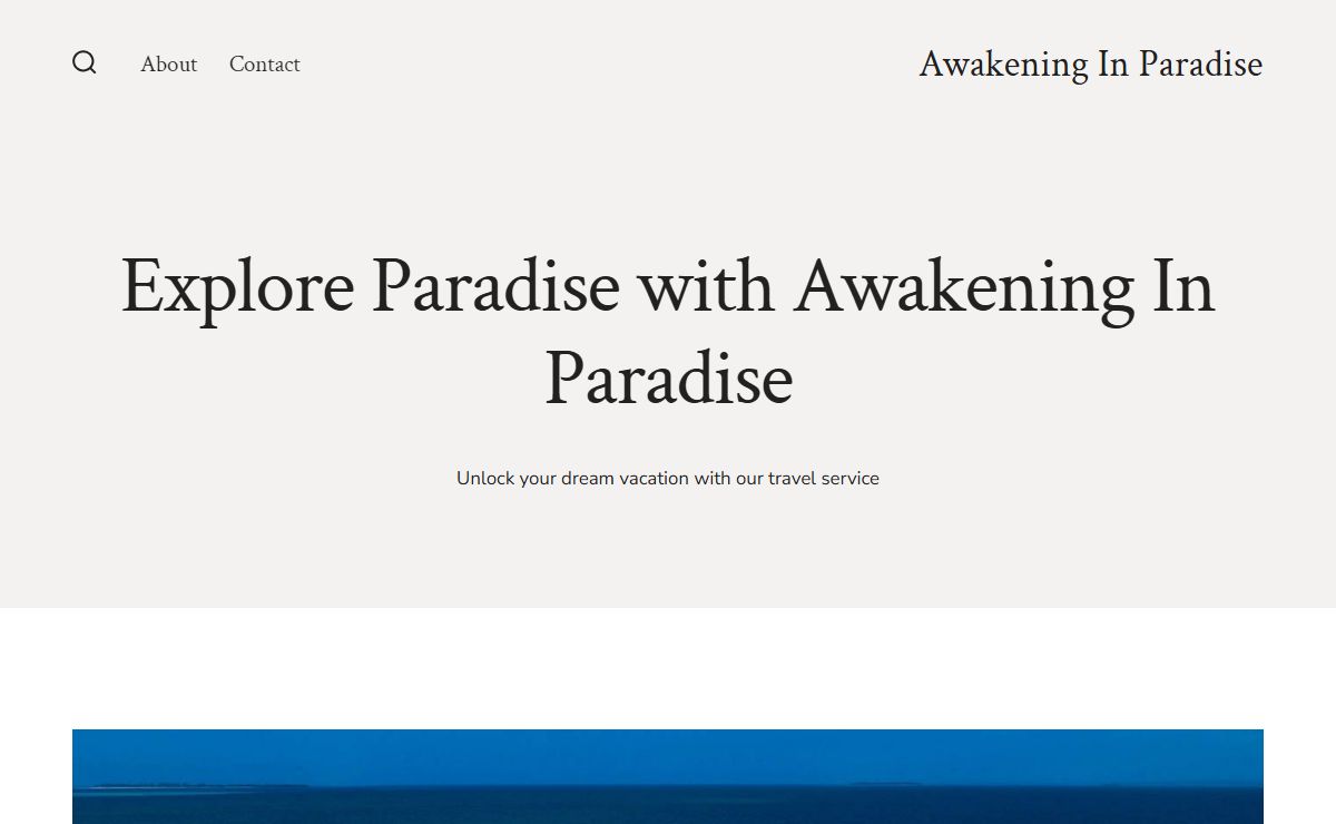 Awakening In Paradise