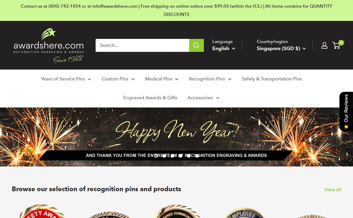 Awardshere.com | Lapel Pins and Awards for Employee Recognition – awardshere.com