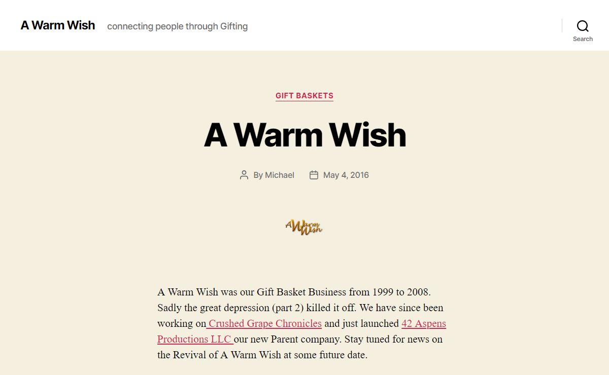 A Warm Wish – connecting people through Gifting