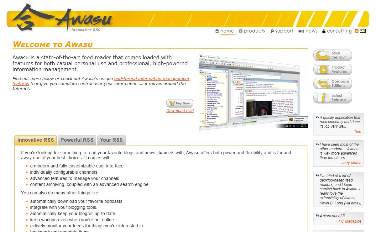 Welcome to Awasu