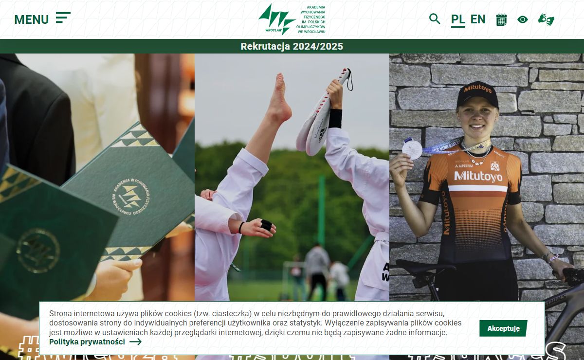 Strona Główna - Akademia Wychowania Fizycznego im. Polskich Olimpijczyków we Wrocławiu