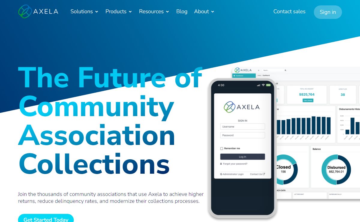 Axela: Modern HOA & Condo Collections | Reduce Delinquencies